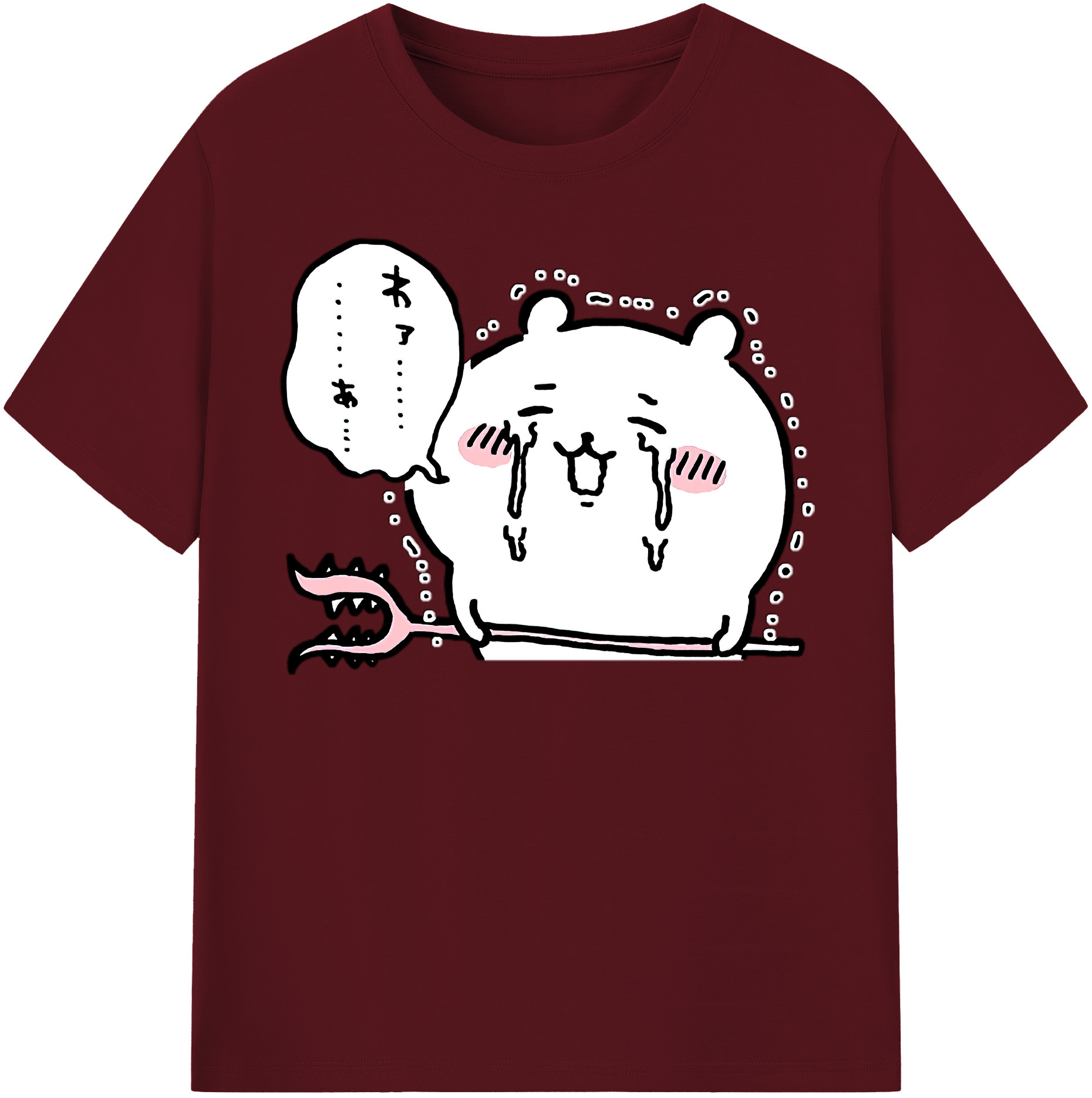 （画像用） ちいかわ ちいかわ Chii-kawa chiikawa 綿100％半袖Tシャツ（フロントプリント）